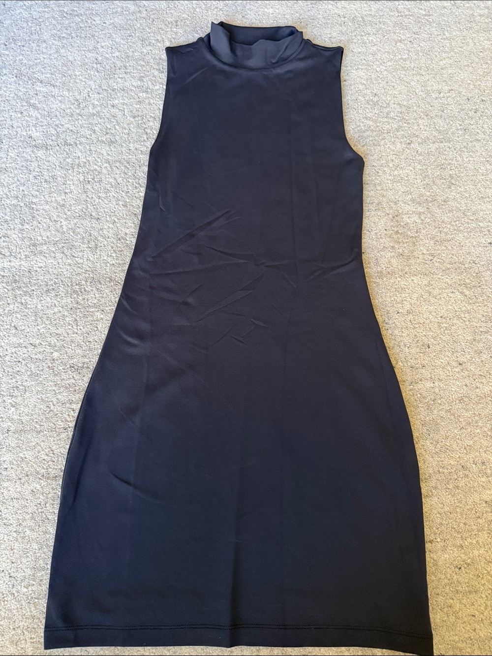Babaton Contour Mockneck Mini Dress in Black Size XS